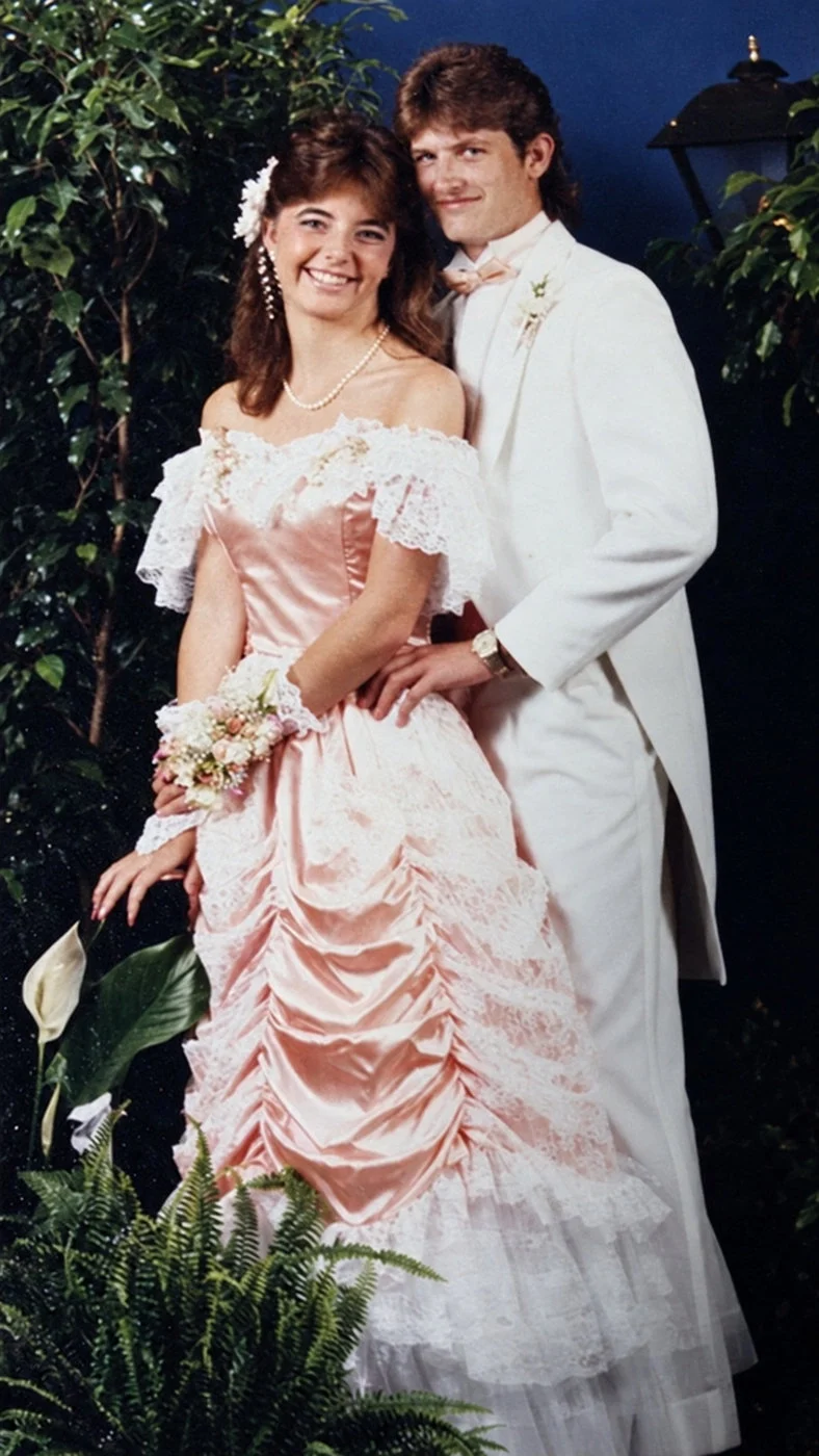 Ken and Tina as high school sweethearts