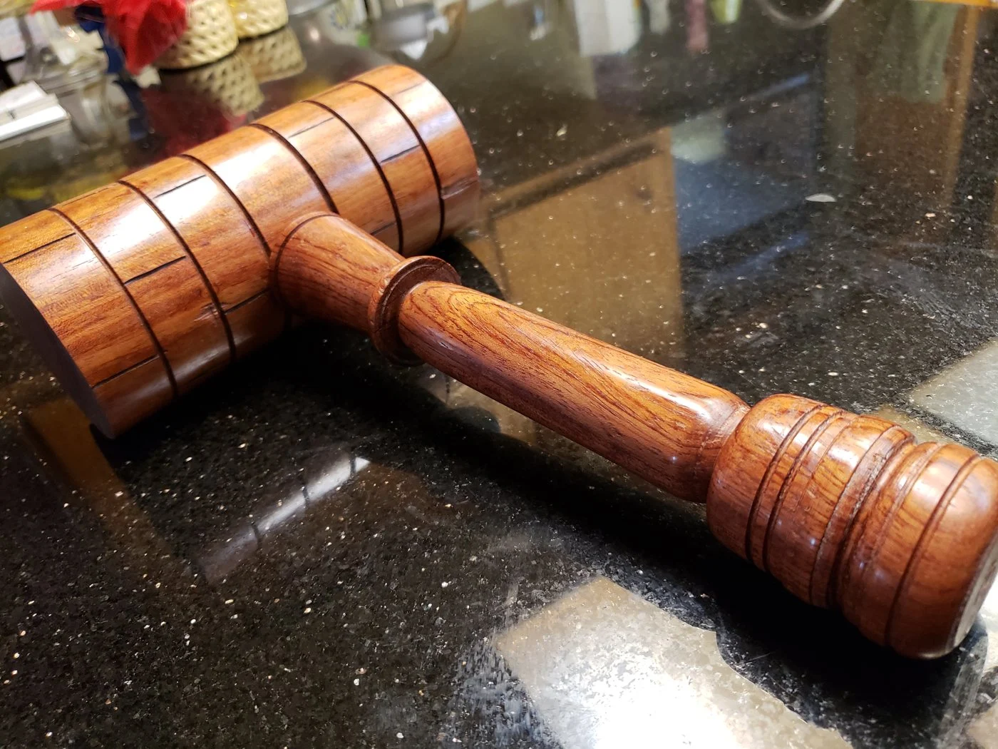 Hand-turned gavel